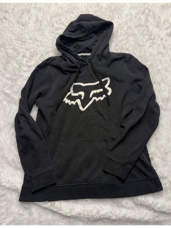 Fox Other - Fox Black and White Long Sleeve Hoodie Kids XL